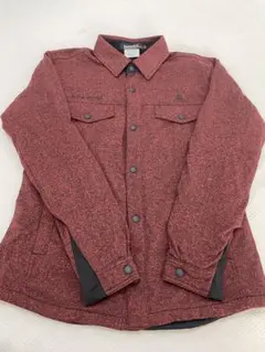 ルコックスポルティフ　厚手　襟付き　シャツ　赤　黒　ゴルフウェア