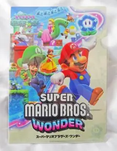 スーパーマリオブラザーズワンダー　購入特典　クリアファイル&ステッカー　未開封のサムネイル