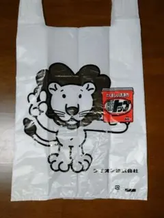 帶有獅子插圖的購物袋