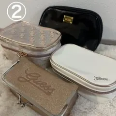 新品未使用 GUESS ゲス ポーチ コスメ バニティ 4点まとめ売り