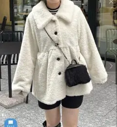プロズヴェール♡ペプラムボアコート M 美品