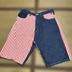 BEAMS クレイジーパターン デニム ショートパンツ アメリカンのサムネイル