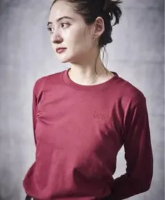 bunee long sleeve T-shirt バーガンディ