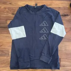 adidas 長袖カットソー ネイビー　150センチ