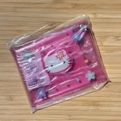 ハローキティ カラビナ付きクリアポーチ ピンク