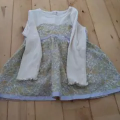 プティマイン　花柄長袖チュニック 100cm