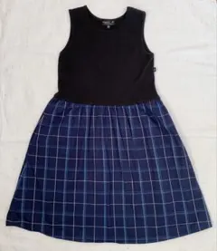 agnes b. ENFANT ノースリーブ ワンピース チェック 12ansのサムネイル