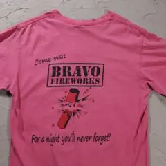 00’s anvil Tシャツ 企業系　BRAVO FIREWORKS 花火