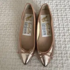 ファルファーレ　ゴールド バレエシューズ 37