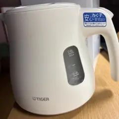 TIGER 電気ケトル わく子 PCM-A080 マットホワイト