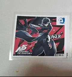 ペルソナ5　オリジナルラベル缶　ステッカー　ジョーカー