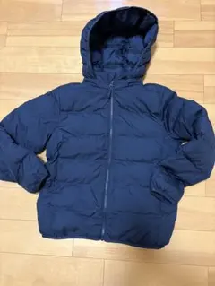 UNIQLO キッズ 中綿コート ネイビー 140