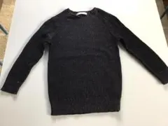 DAMA collection 黒 ラメ入り 七部丈ニット　レディース　Ｍサイズ