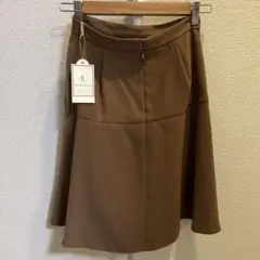 【新品未使用】ROPÉ PICNIC ブラウン フレアスカート ひざ丈