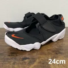 ナイキ　エアリフト ブリーズ　24cm　ブラック/オレンジ　ウィメンズ