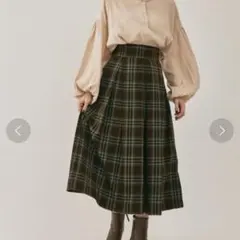 hinari タータンチェックタックスカート