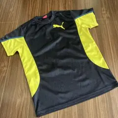 【再々値下げ】Puma 半袖スポーツシャツ 濃紺/黄 160size