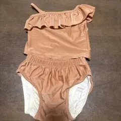 ベビー水着 セパレート ワンショルダー フリル　80㎝
