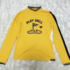 FILAGOLF裏起毛 モックネック長袖シャツМ