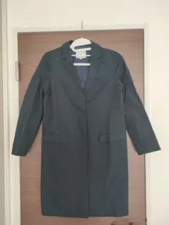 BYUA チェスターコート M ネイビー メンズ 軽量