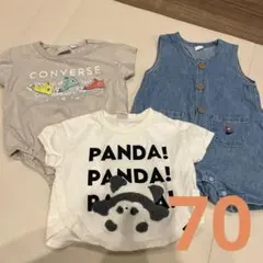 バースデイ　ロンパース&Tシャツセット