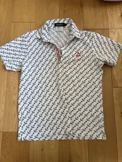 ルコック スター&アンカー柄 ポロシャツ M