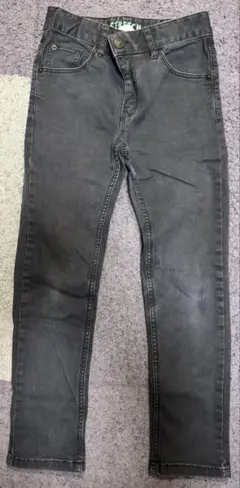 H&M キッズデニムパンツ　ブラック　130サイズ