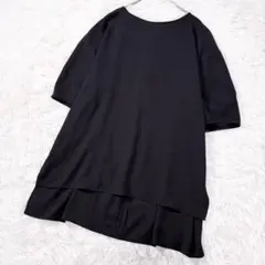【MK✨ミッシェルクラン】とろみブラウス 定価14300円 ブラック 38 Mのサムネイル