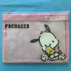 POCHACCO フラットポーチ ピンク ポチャッコ