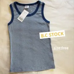 B.C STOCK ウォッシャブル Miller ミラー パネルリブタンクトップのサムネイル