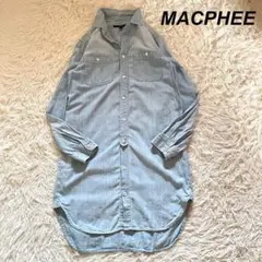 MACPHEE シャツワンピース ロング ダンガリー Mサイズ