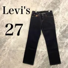 リーバイス レディース 27 濃紺 デニム ジーンズ パンツ 日本製 テーパードのサムネイル
