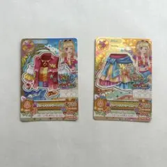 アイカツカード　リゾートキャンサーコーデ トップス、スカート　夏樹みくる