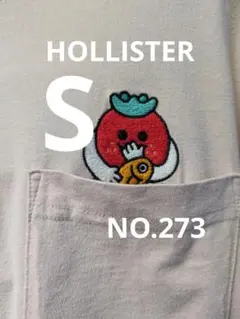 HOLLISTER 刺繍ポケットTシャツ S　NO.273