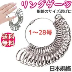 リングゲージ 指輪サイズ 計測 規格 1～28号 2個【残3のみ】