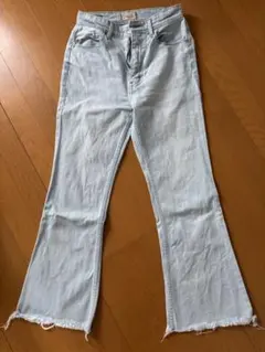 YANUK ブーツカットデニム ライトブルー