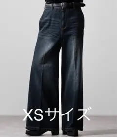 【CLEL】ヴィンテージデザイン フレアデニムパンツ　XSサイズ　ブルー系