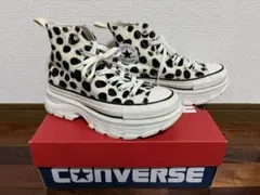 CONVERSE ダルメシアン柄 厚底ハイカットスニーカー　24.5cm