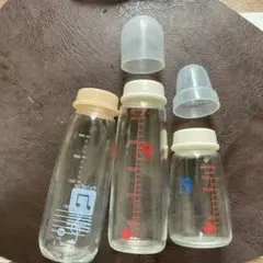 Pigeon スリムタイプ　ガラス製哺乳瓶　3本