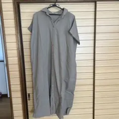 【earth music&ecology】シャツワンピース ロング フリーサイズ