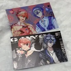 にじさんじ 赤城ウェン 小柳ロウ ぎゃうるふ ランダムチェキ風カード　2点