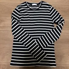 NOBLE ブラック/ホワイトボーダー 長袖Tシャツ