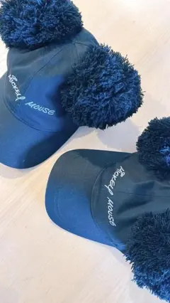 【SALE】ミッキーマウス ポンポン付きキャップ