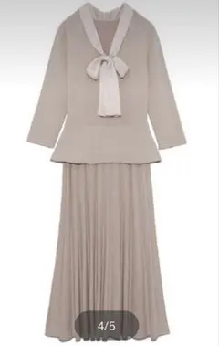 CELFORD セルフォード ボウタイシフォンニットワンピース