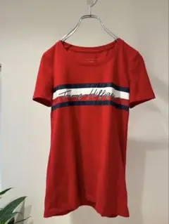 【古着】トミーヒルフィガー　赤 XS レディース