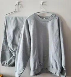 UNIQLO メンズ ルームウェア スウェット上下 L グレー