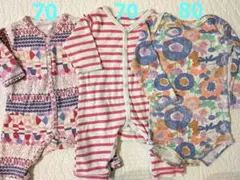 Ocean & GROUNDマーキーズロンパース・カバーオール3枚セット