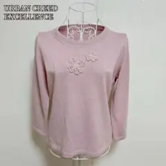 ⚫︎美品【URBAN CREED 】ウールブレンドお花ニットセーター（M）