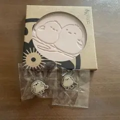 324.赤瓦コースター シマエナガ 桃&ピンズセット