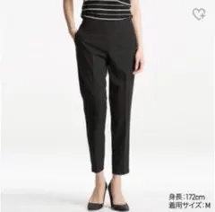 新品 ユニクロ スマートスタイルアンクルパンツ Mサイズ ブラック 黒
